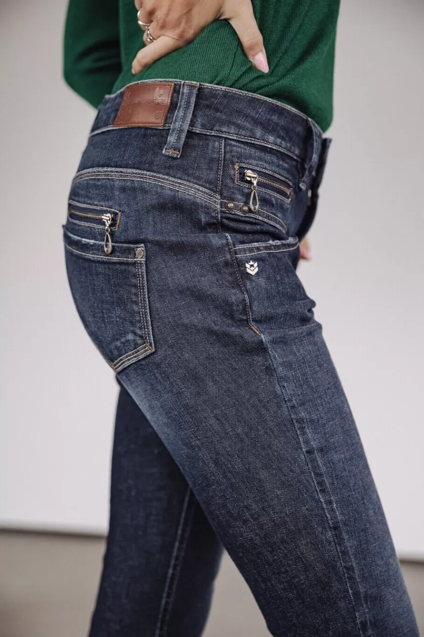 Pantalon Femme Freeman T. Porter - Modèle Alexa Haute Taille Court en Tissu SDM Souple