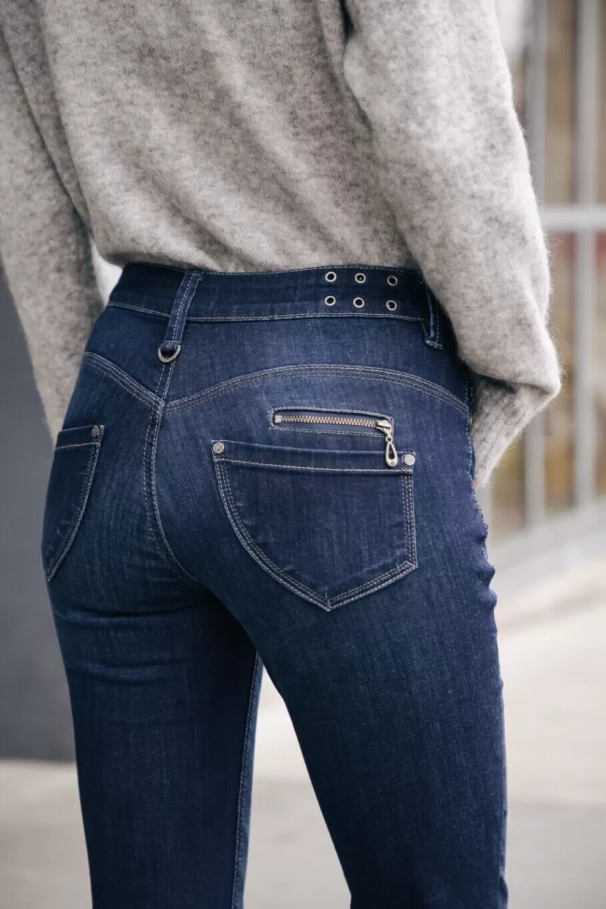Pantalon Freeman T. Porter Alexa - Taille Haute Élégante, Coupe Courte Femme - Printemps 2024