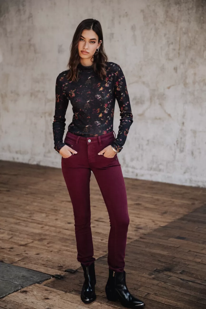 Découvrez le Jean Alexa Taille Haute Femme Freeman T. Porter - Teinture Miracle et Confort Ultime à la Coupe Flatante