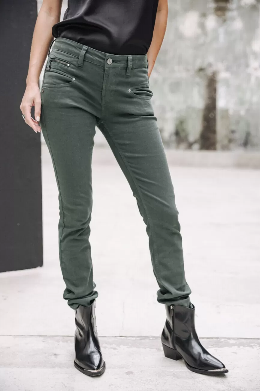 Freeman T. Porter - Pantalon Femme Alexa Taille Haute avec Teinte Énergisante Nouvelle Génération