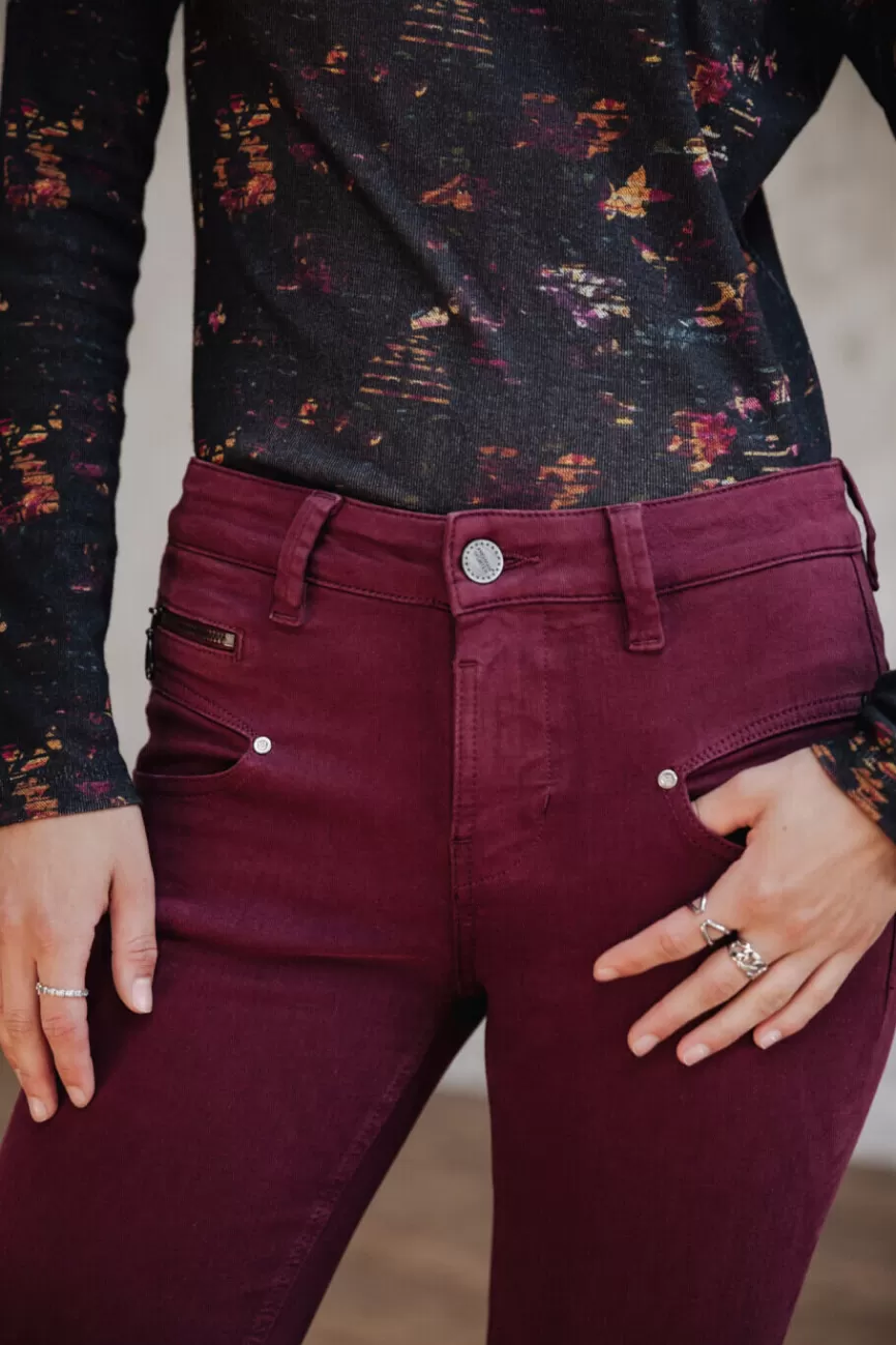 Découvrez le Jean Alexa Taille Haute Femme Freeman T. Porter - Teinture Miracle et Confort Ultime à la Coupe Flatante