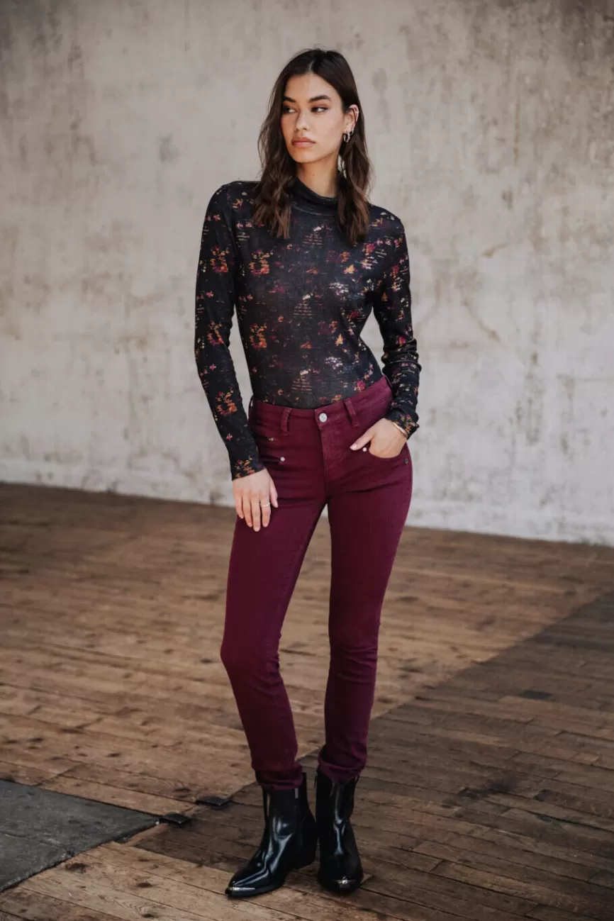 Découvrez le Jean Alexa Taille Haute Femme Freeman T. Porter - Teinture Miracle et Confort Ultime à la Coupe Flatante