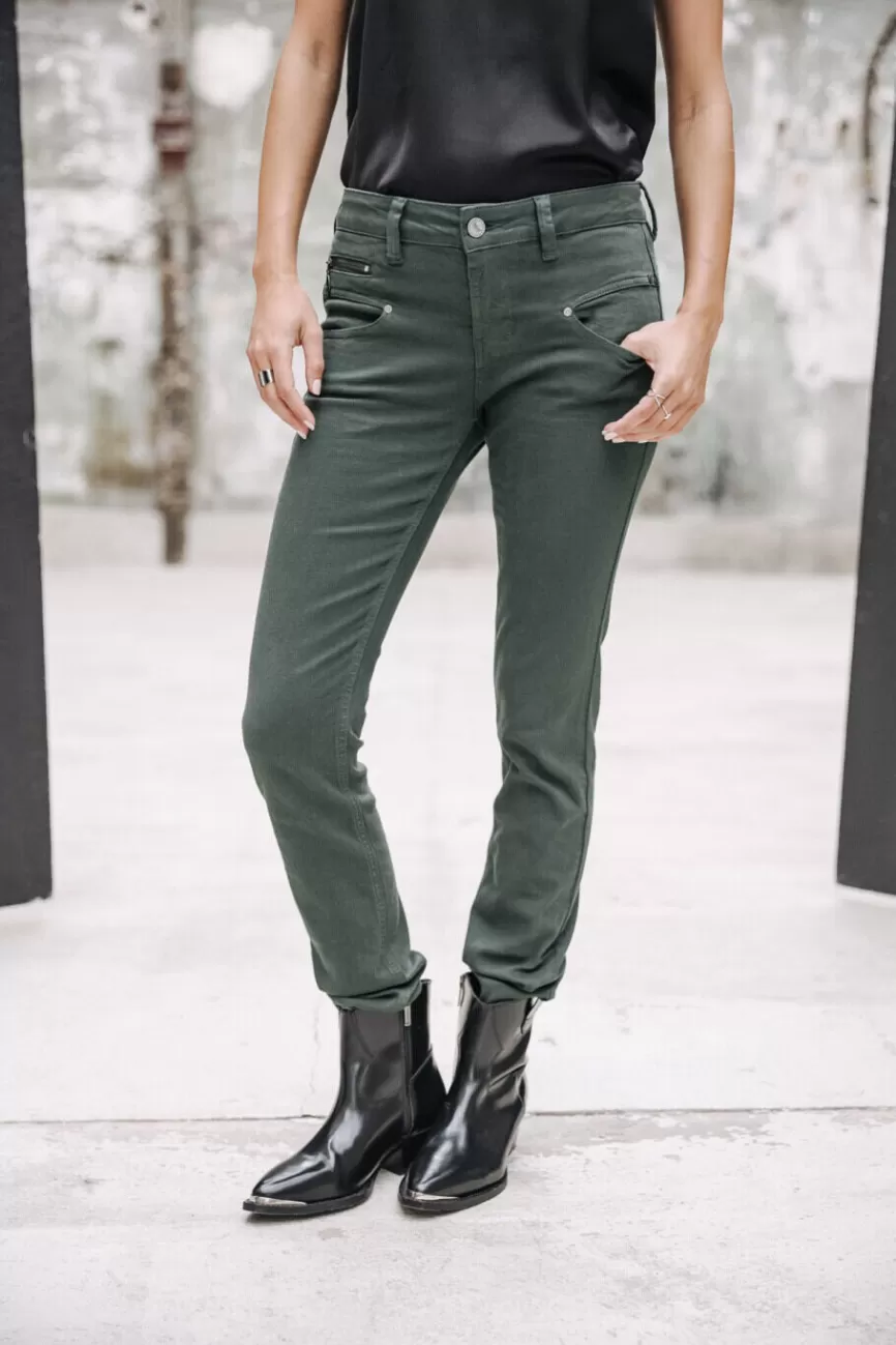 Freeman T. Porter - Pantalon Femme Alexa Taille Haute avec Teinte Énergisante Nouvelle Génération