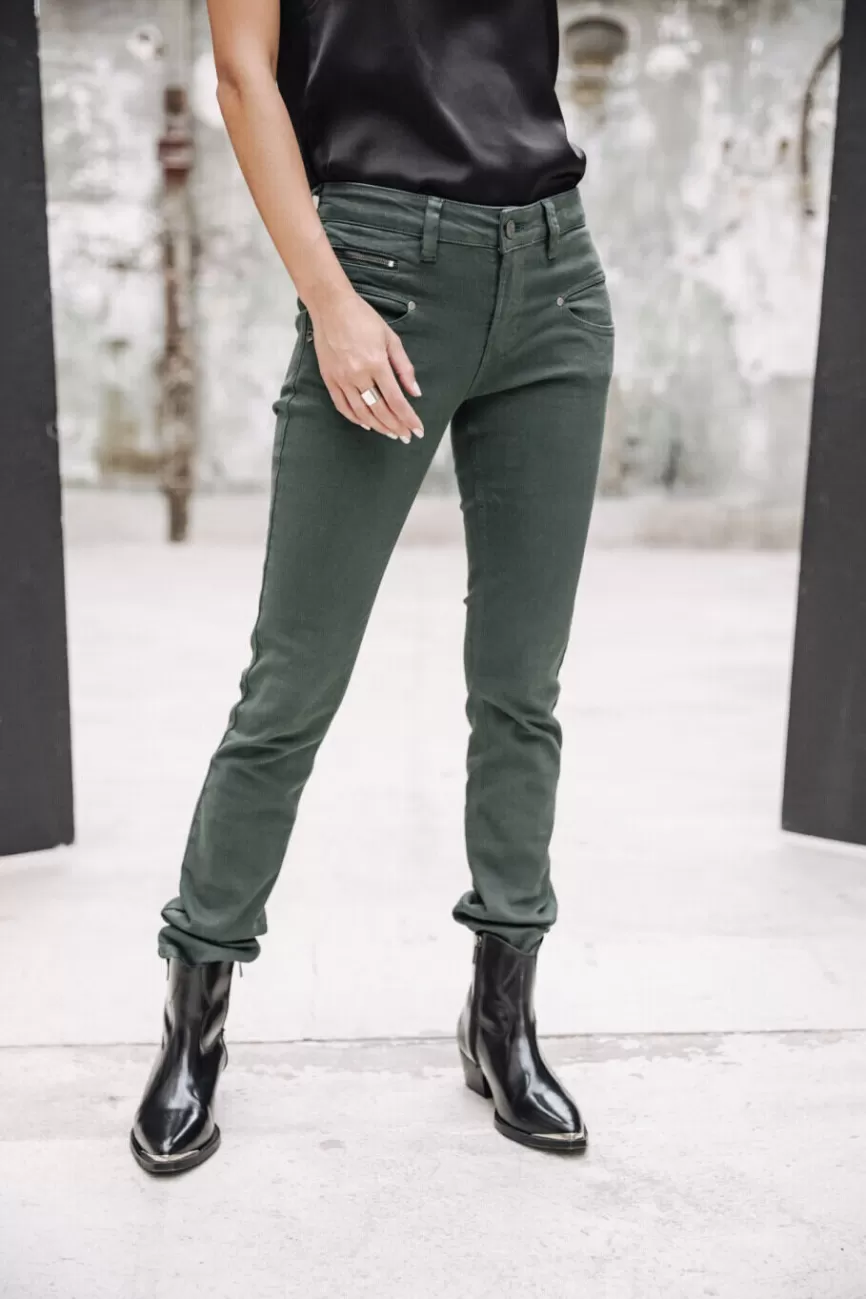 Freeman T. Porter - Pantalon Femme Alexa Taille Haute avec Teinte Énergisante Nouvelle Génération
