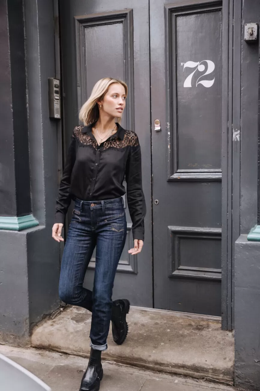 Jeans T. Porter Alexa pour Femme - Taille Haute Confortable avec Détails Tendance (Modèle SDM Renforcé)