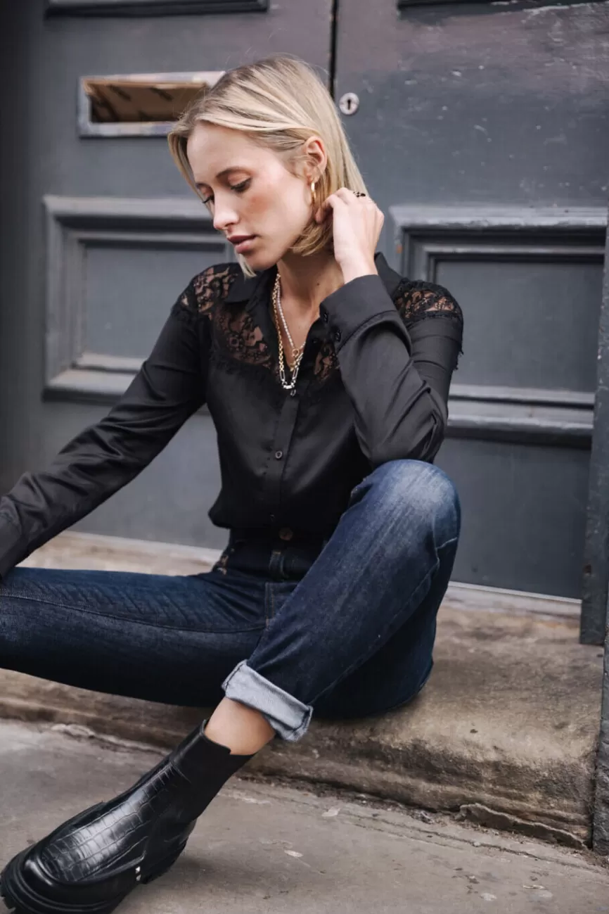 Jeans T. Porter Alexa pour Femme - Taille Haute Confortable avec Détails Tendance (Modèle SDM Renforcé)