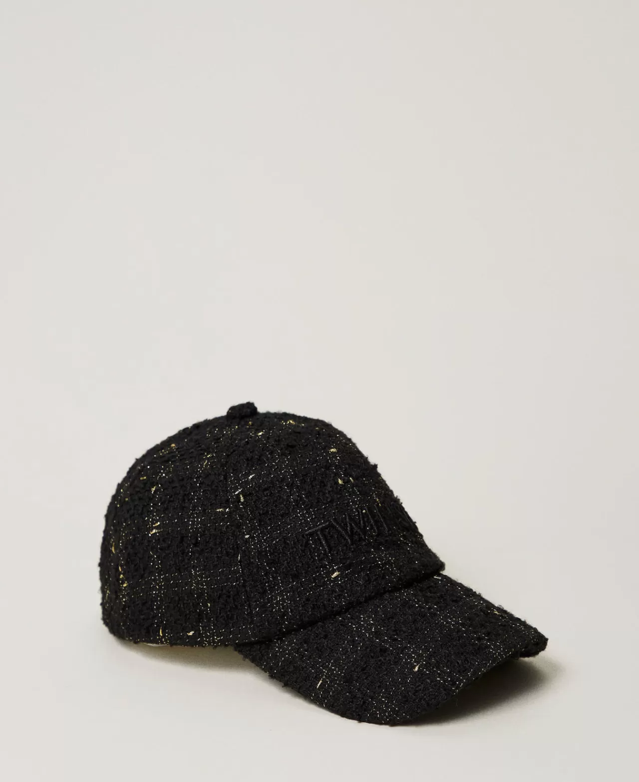 Casquette Baseball Élégante Twinset Milano - Bouclé à Logo Brodé - Style Urbain