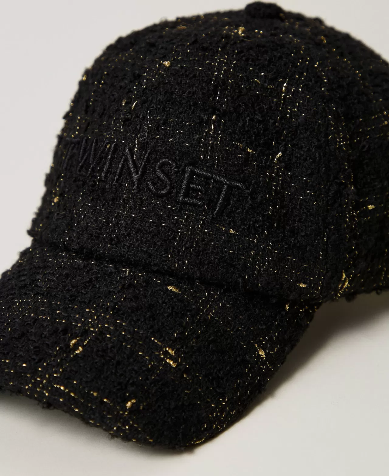Casquette Baseball Élégante Twinset Milano - Bouclé à Logo Brodé - Style Urbain
