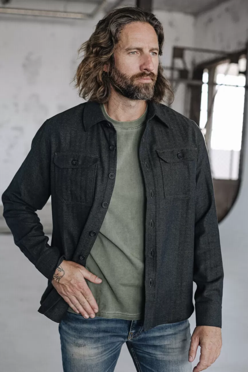 Élégant Blazer Tweed Homme Freeman T. Porter - Modèle Bolton à Motif Chevron avec Finitions Sur Mesure