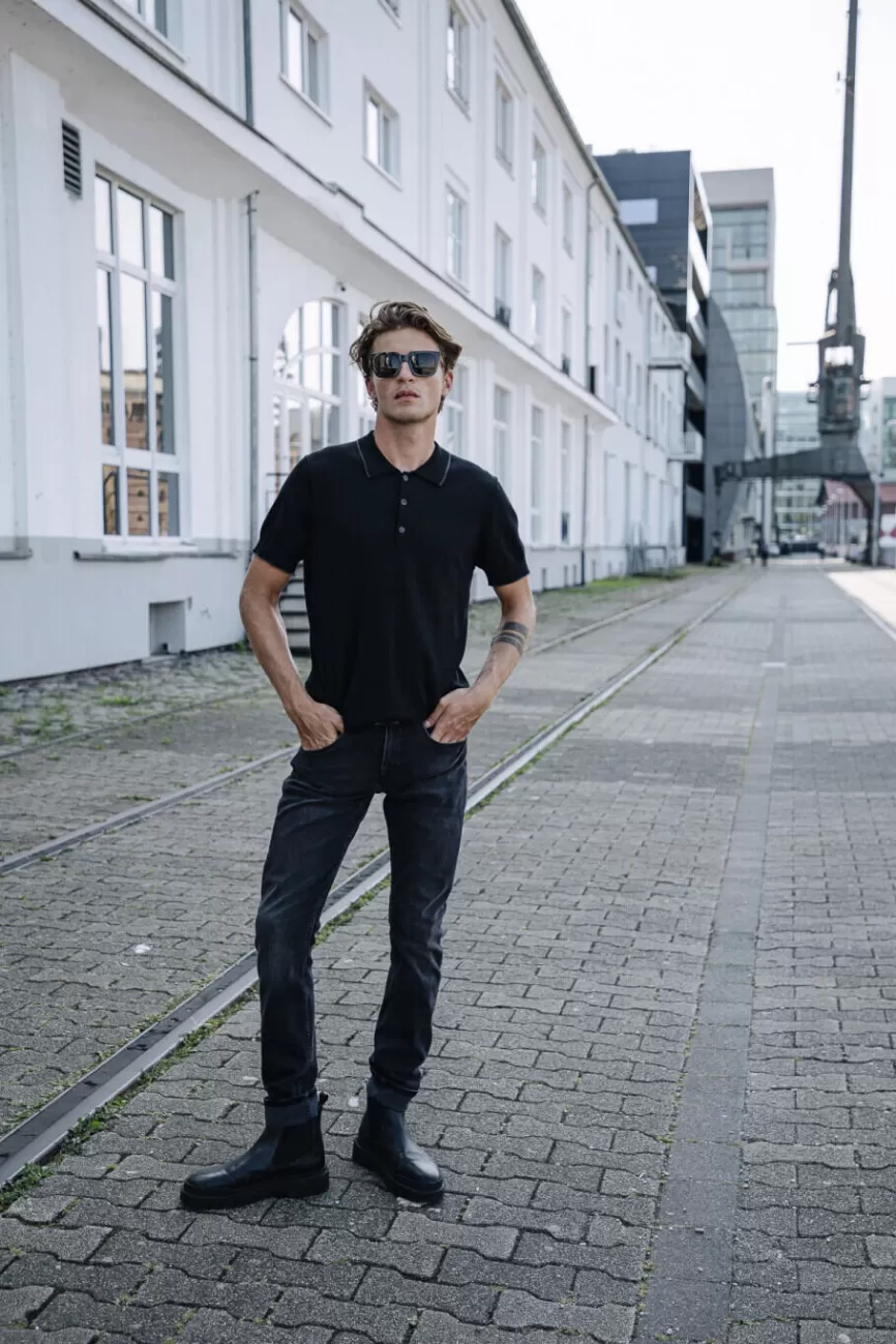 Jean Slim Dustée Homme - Modèle Freeman T.Porter S-SDM - Coupe ajustée durable en denim premium