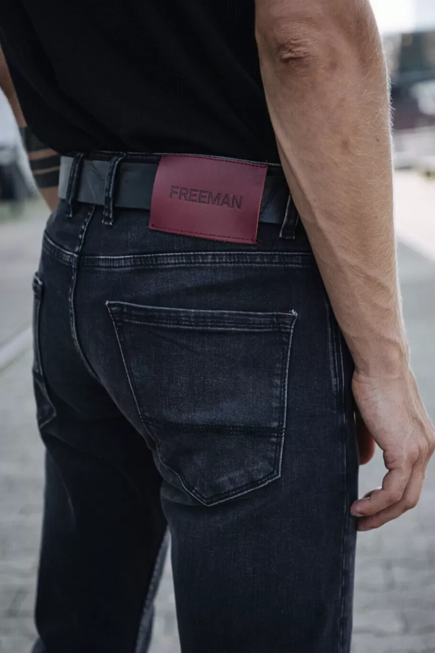 Jean Slim Dustée Homme - Modèle Freeman T.Porter S-SDM - Coupe ajustée durable en denim premium