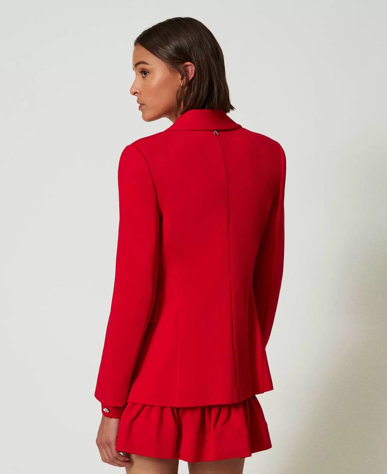 Veste structurée TWINSET Milano - Coupe élégante un bouton pour une silhouette sophistiquée | Collection Printemps-Été 2024