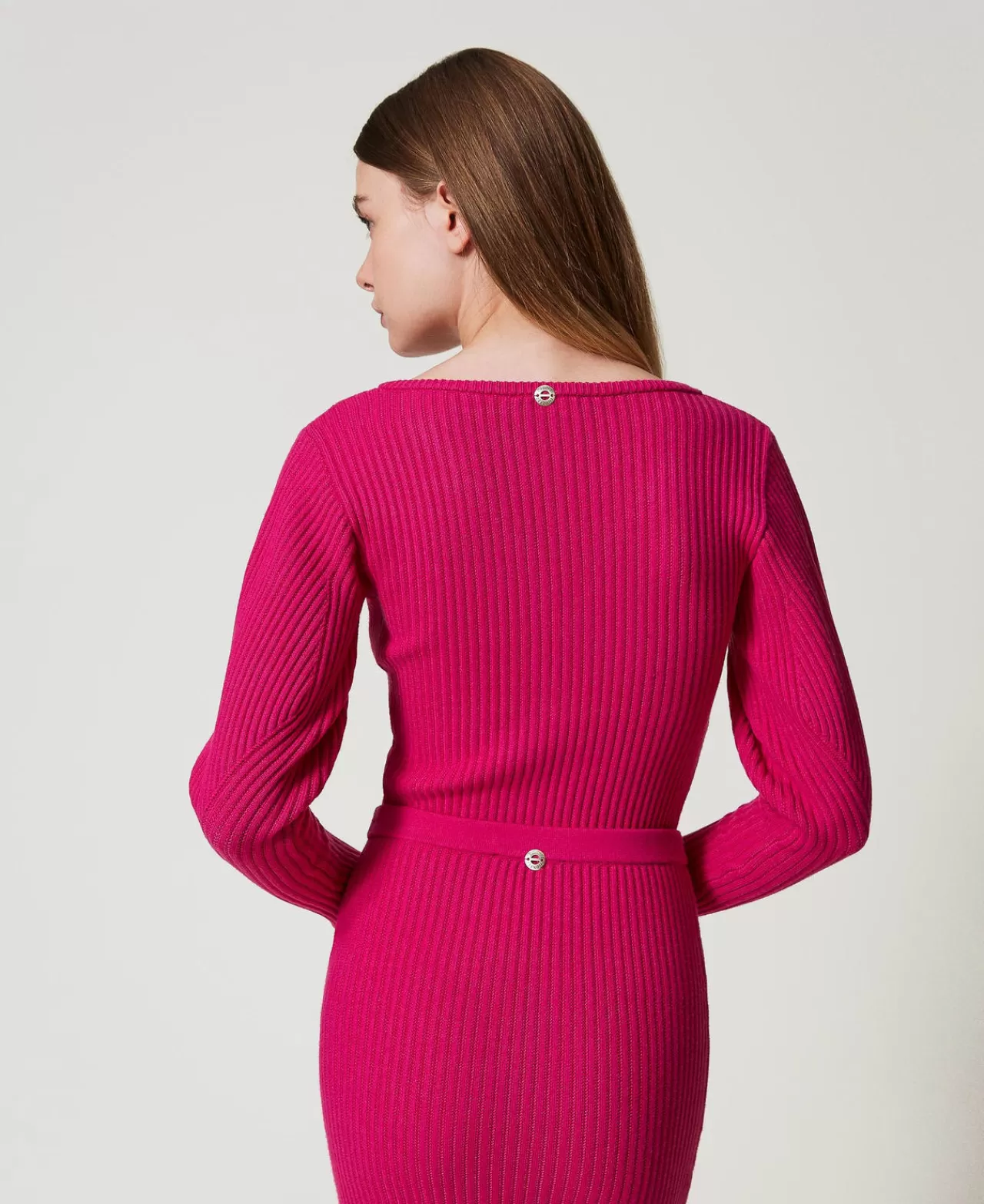 Sweater Milano cintré à côtes - Pull en laine douce avec motifs texturés