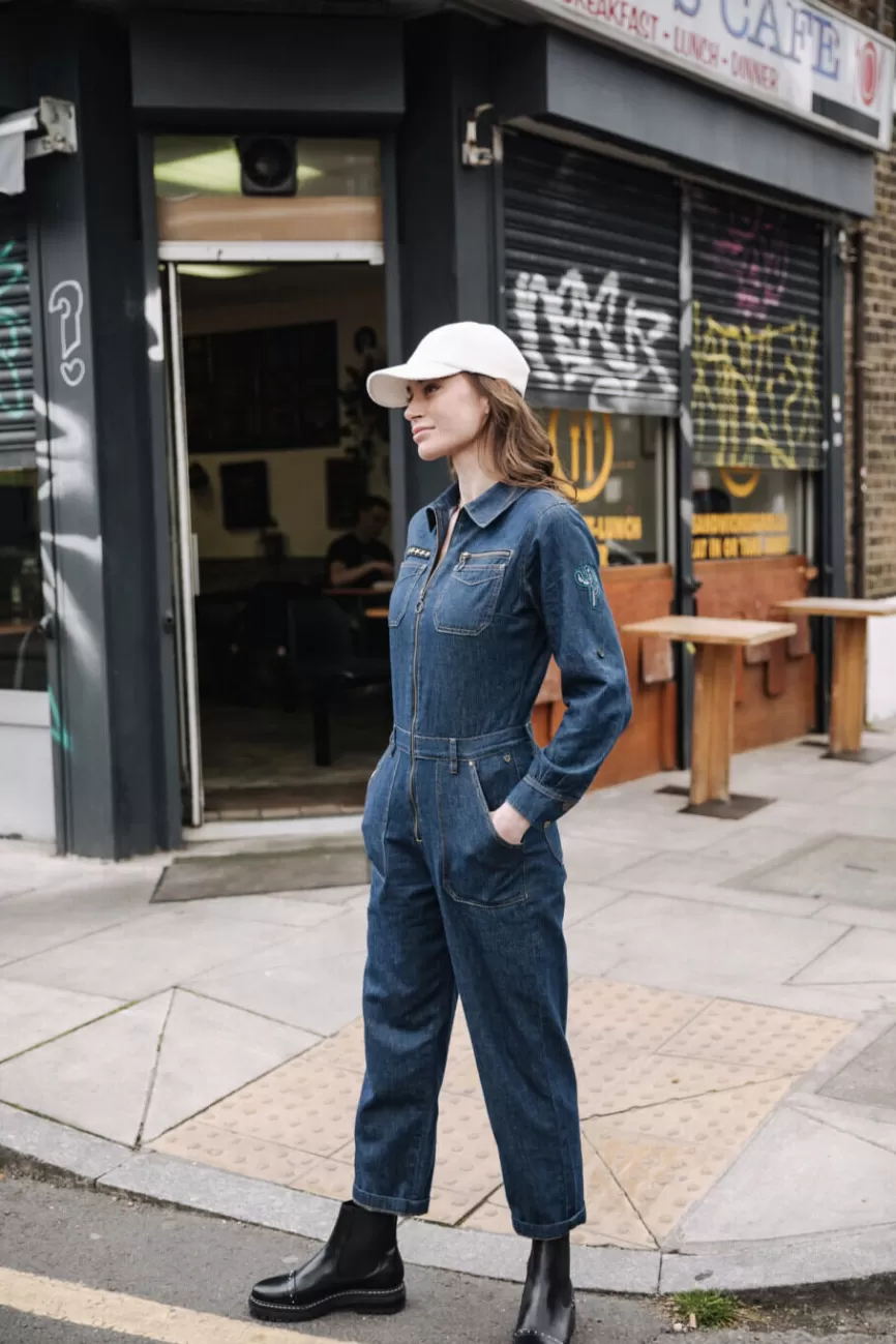 Jean Slim Élégant Freeman-T.Porter pour Femme - Denim Garance Indigo - Coupe Confortable Taille Haute - Style Urbain Intemporel