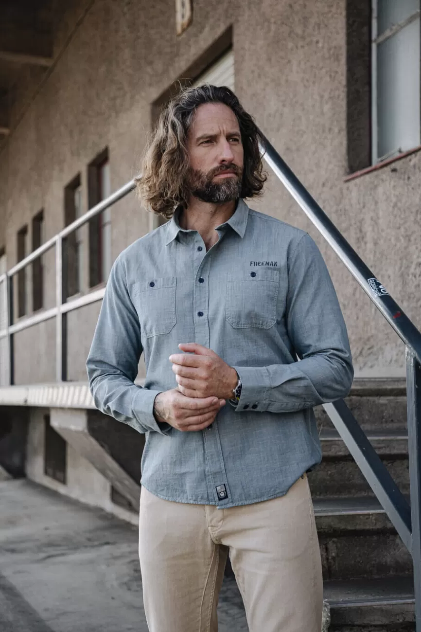 Jean droit Freeman T. Porter - Modèle Glenn ML en toile denim résistante pour homme (style décontracté ajusté)