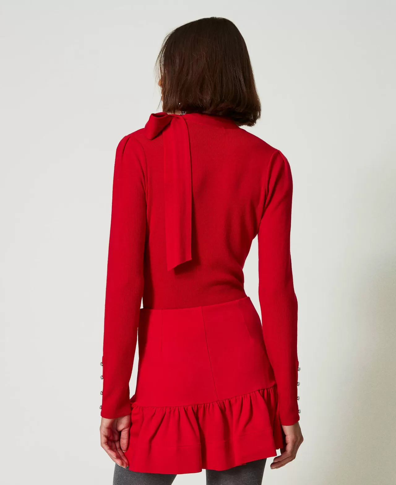 Jupette TWINSET Milano à volants légers - Nouvelle coupe printanière