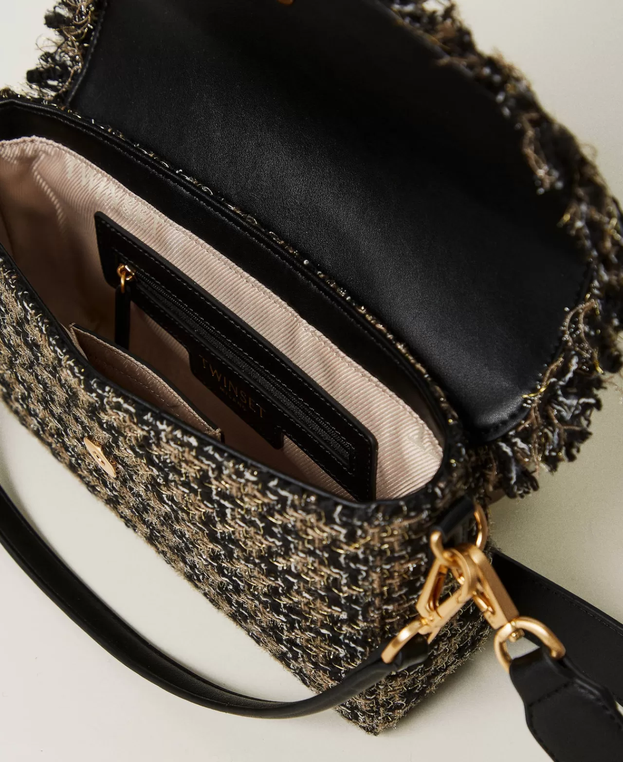 Sac bandoulière Amie en tweed élégant - Taille moyenne par TWINSET Milano
