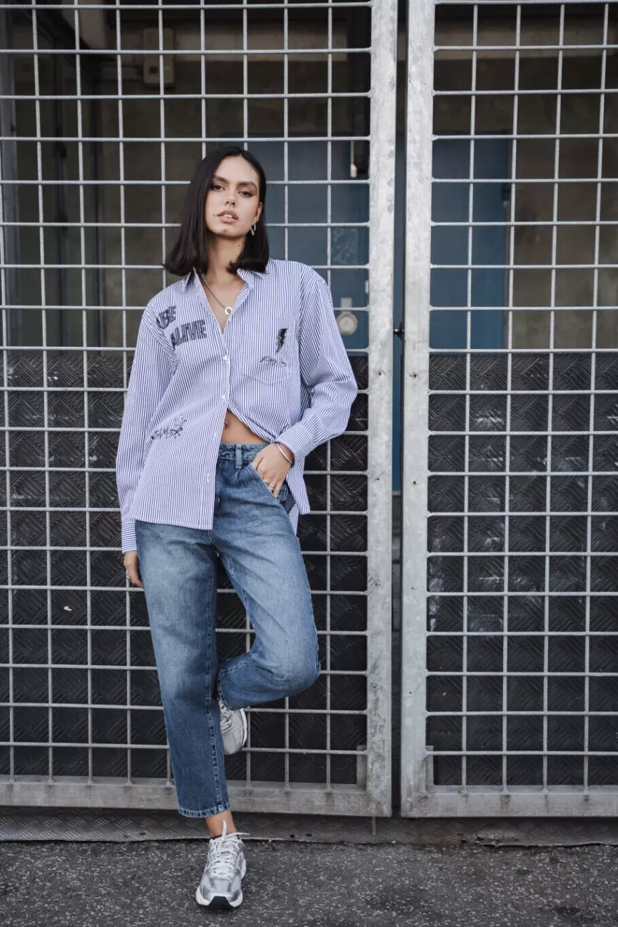 Freeman T. Porter - Jean Natasha, Style Décontracté Chic pour Femme avec Détails Embellis