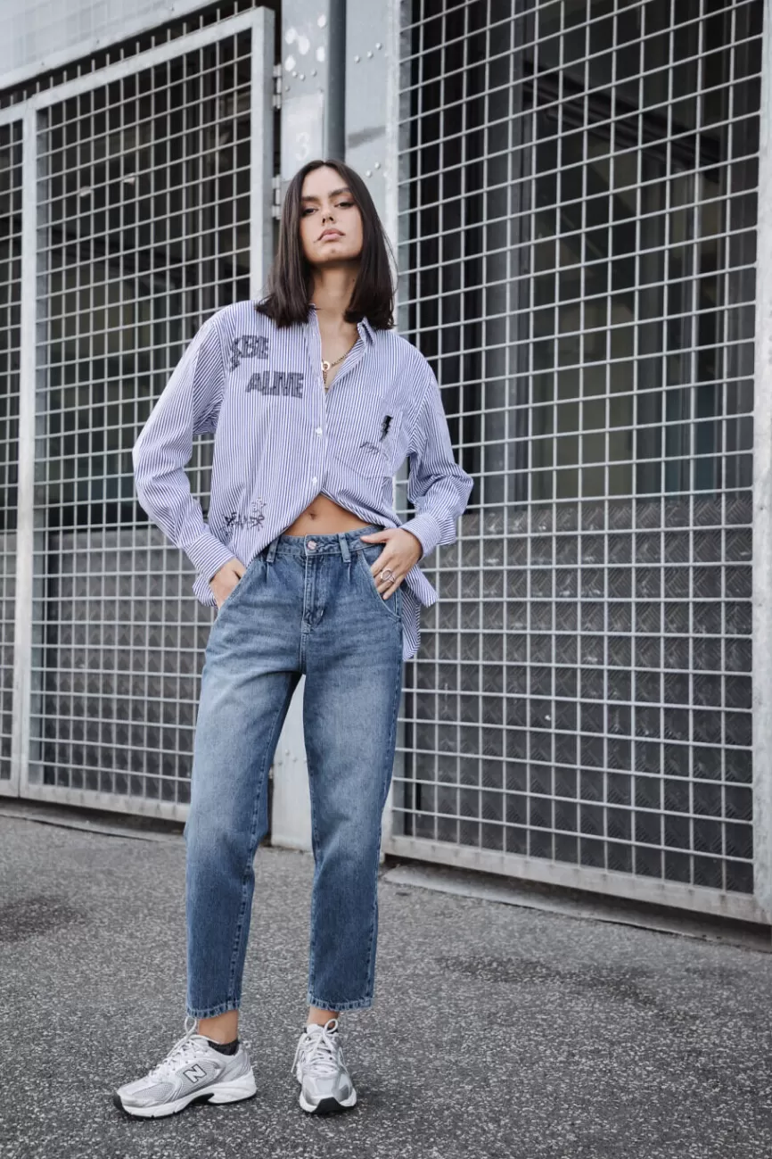 Freeman T. Porter - Jean Natasha, Style Décontracté Chic pour Femme avec Détails Embellis