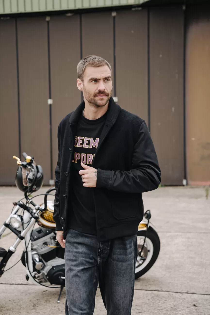 Écharpe en Mélange Laine - Freeman T. Porter Ned Pour Homme (Style Urbain)