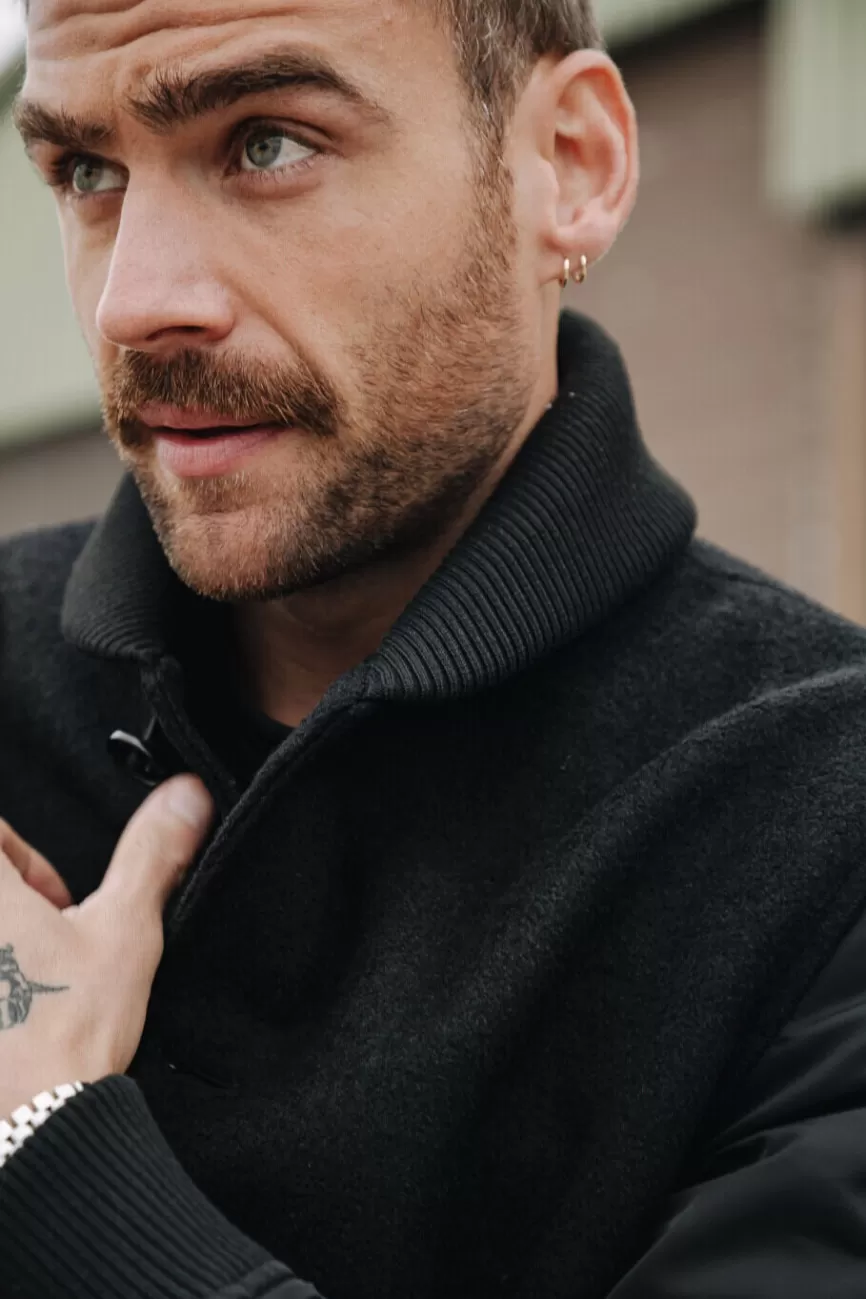 Écharpe en Mélange Laine - Freeman T. Porter Ned Pour Homme (Style Urbain)