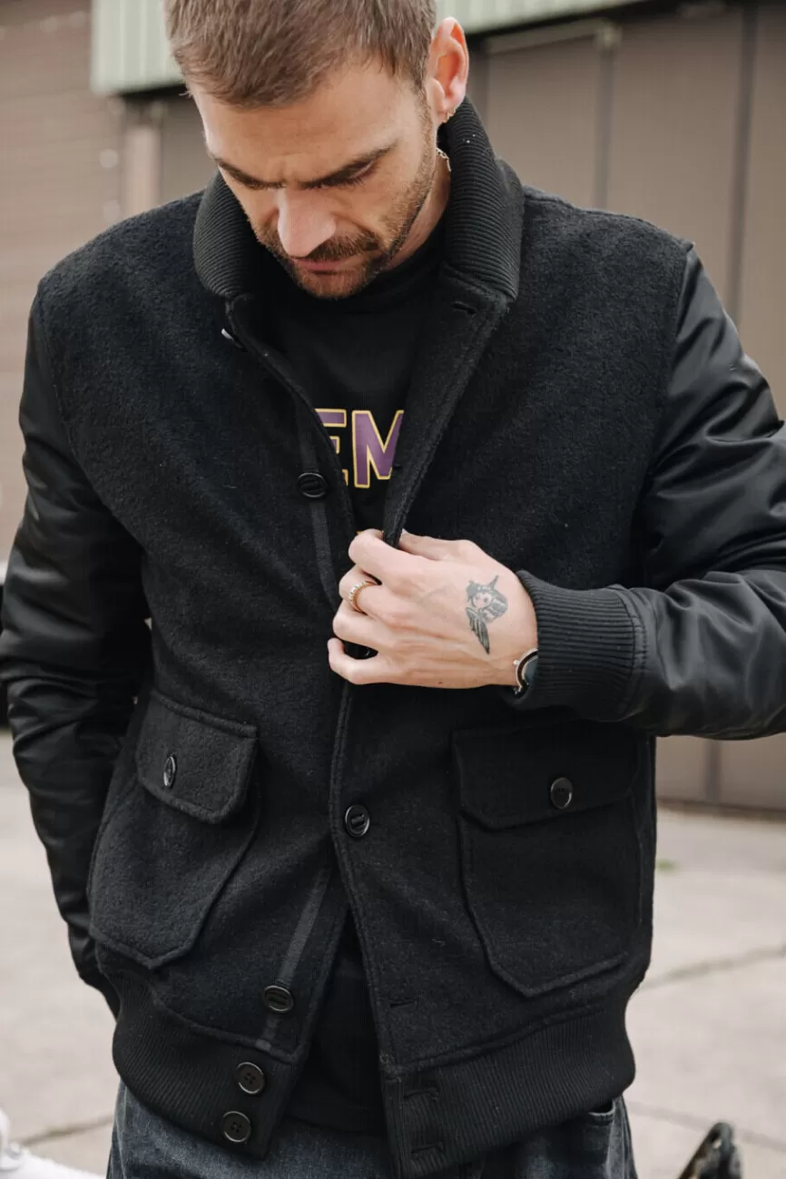 Écharpe en Mélange Laine - Freeman T. Porter Ned Pour Homme (Style Urbain)