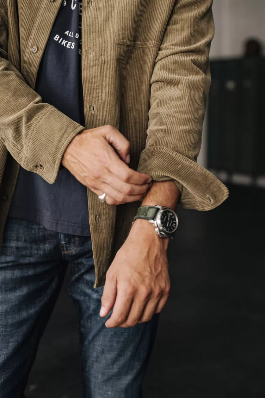 Veste Homme Freeman & Porter - Modèle Paolo en Velours Côtelé Durable - Style Urbain Moderne