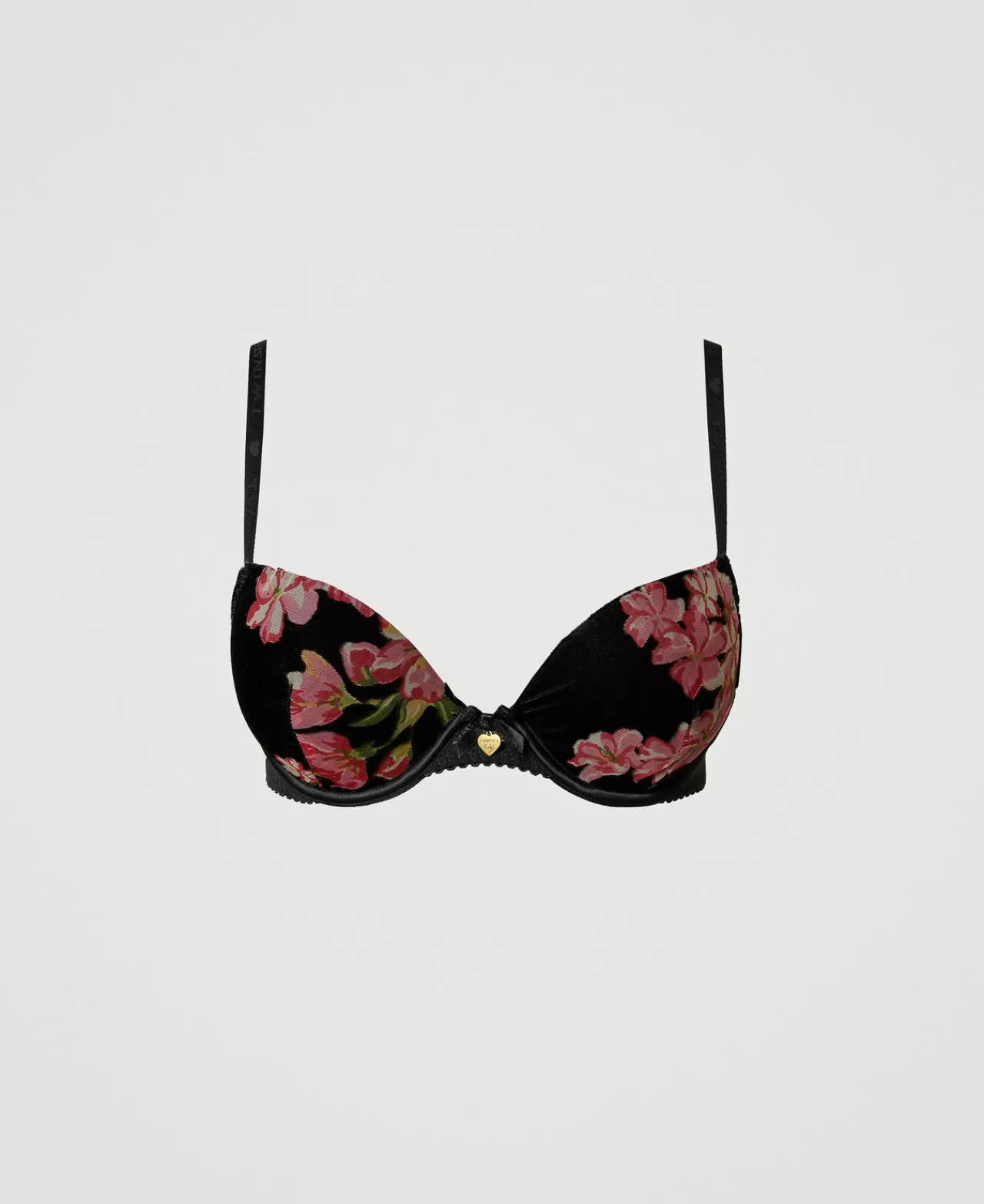 TWINSET Milano - Soutien-gorge Push-up en Velours Dévoré - Ajustement Parfait & Style Raffiné
