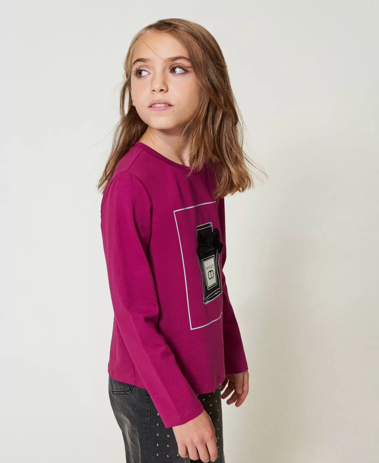Élégante Chemise TWINSET Milano - Motif Artistique et Finitions Pailletées pour une Silhouette Brillante