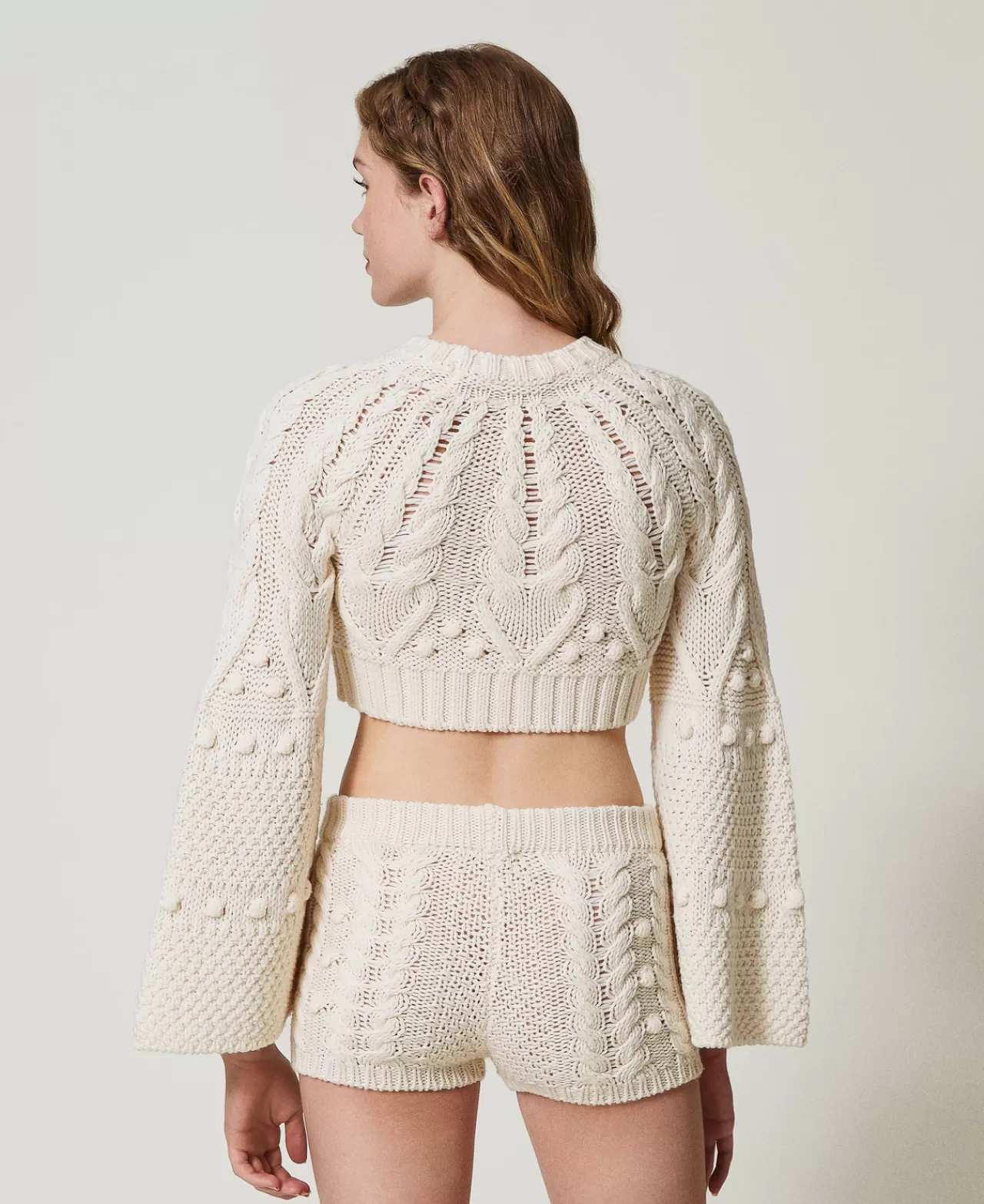 Découvrez le short en maille confortable TWINSET Milano - Laine douce prêt-à-porter décontracté