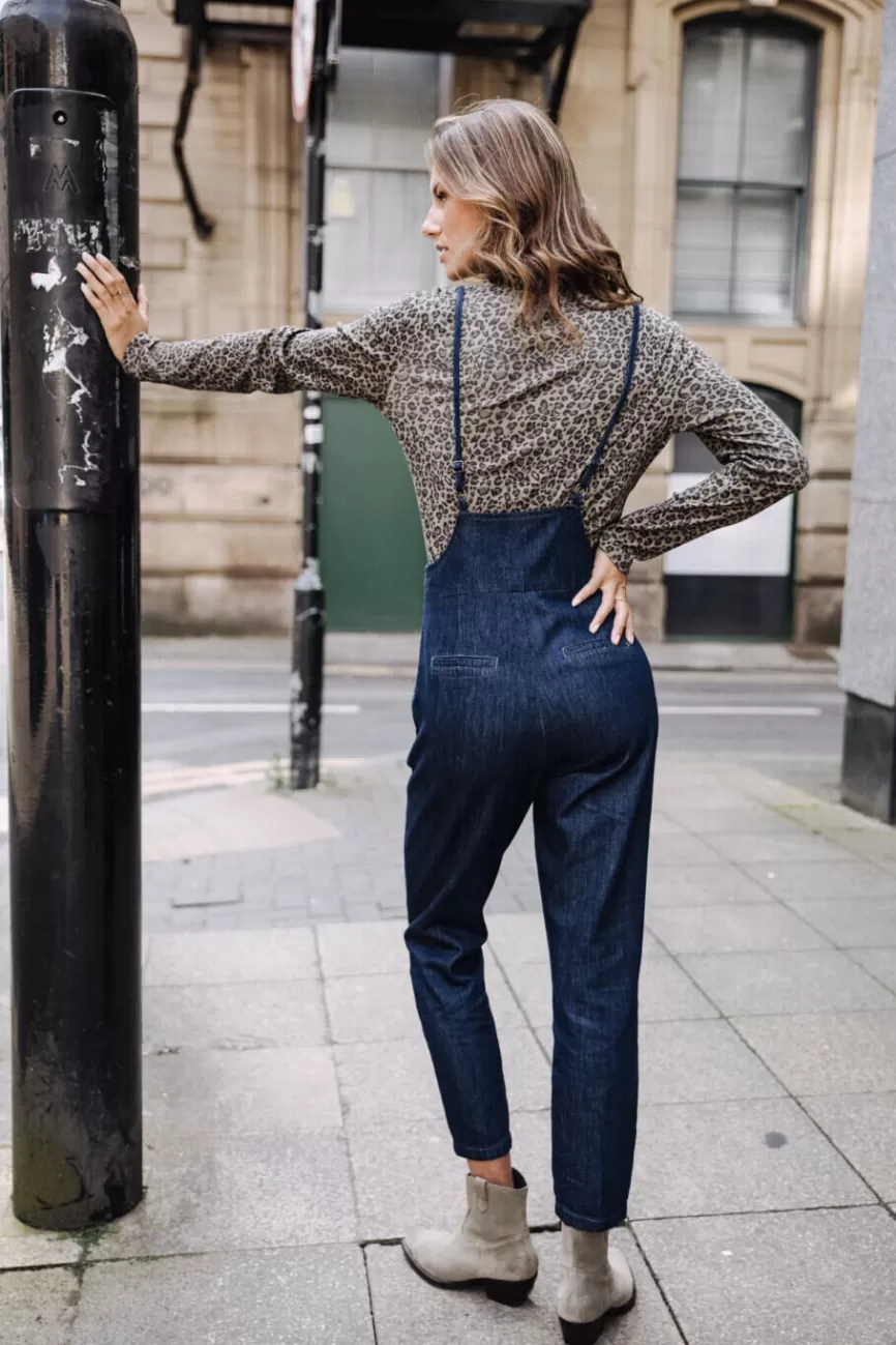 Freeman T. Porter - Jean Slim Thalie Taille Haute pour Femme - Détails Contrastés Denim Élégant