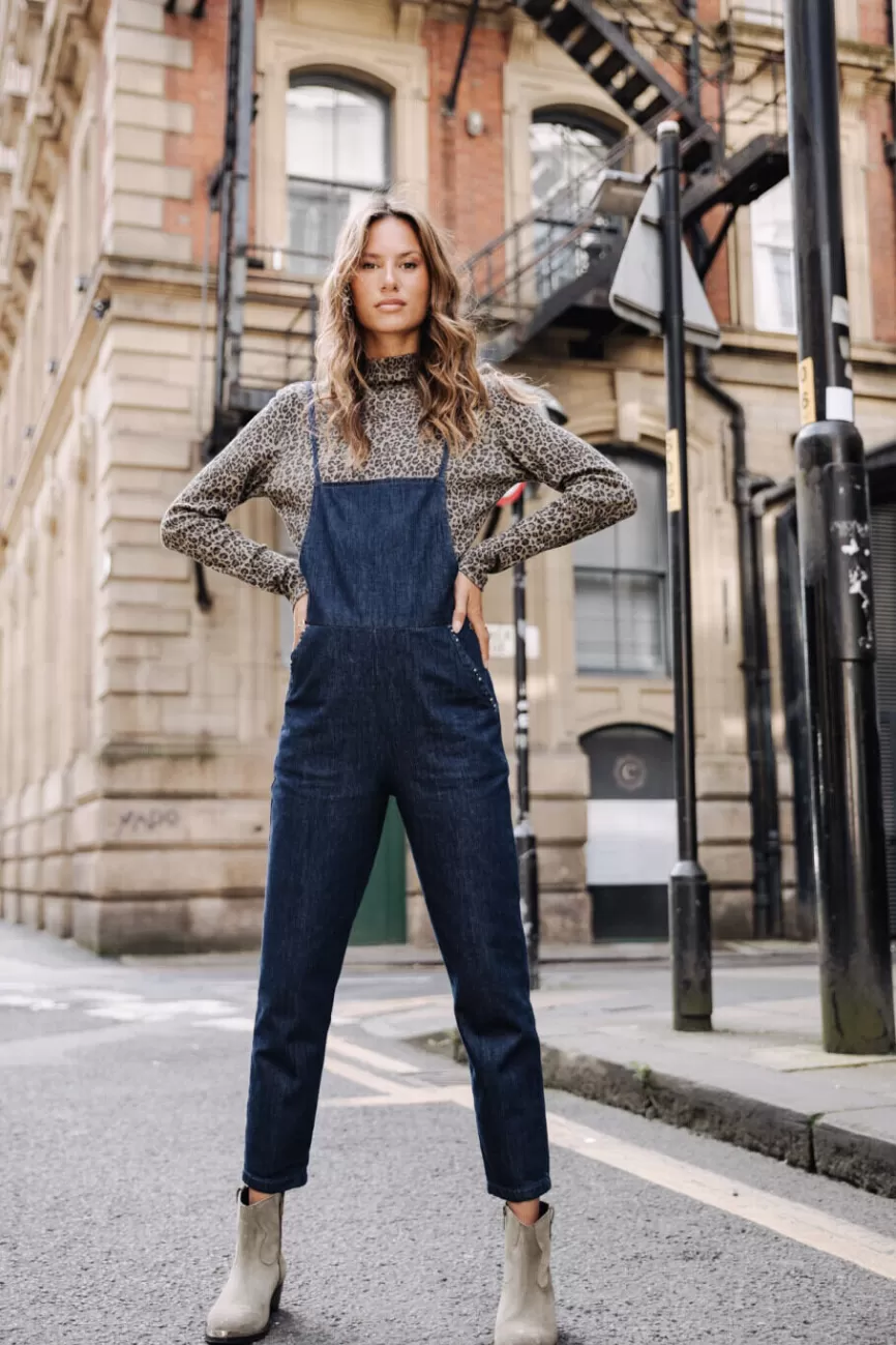 Freeman T. Porter - Jean Slim Thalie Taille Haute pour Femme - Détails Contrastés Denim Élégant