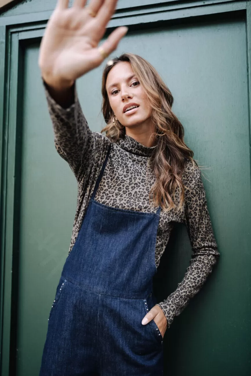 Freeman T. Porter - Jean Slim Thalie Taille Haute pour Femme - Détails Contrastés Denim Élégant