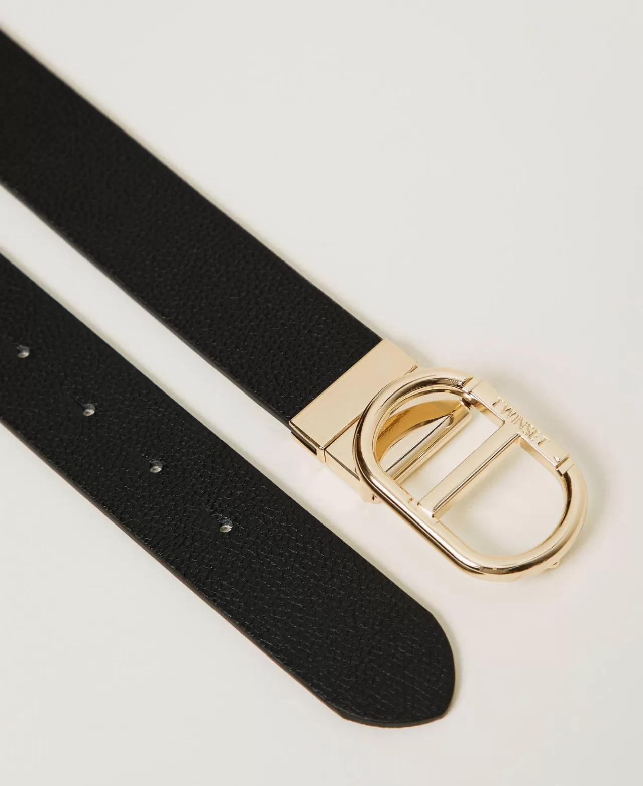 Ceinture Moderne TWINSET Milano avec Boucle « T Ovale » - Design Élégant et Polyvalent