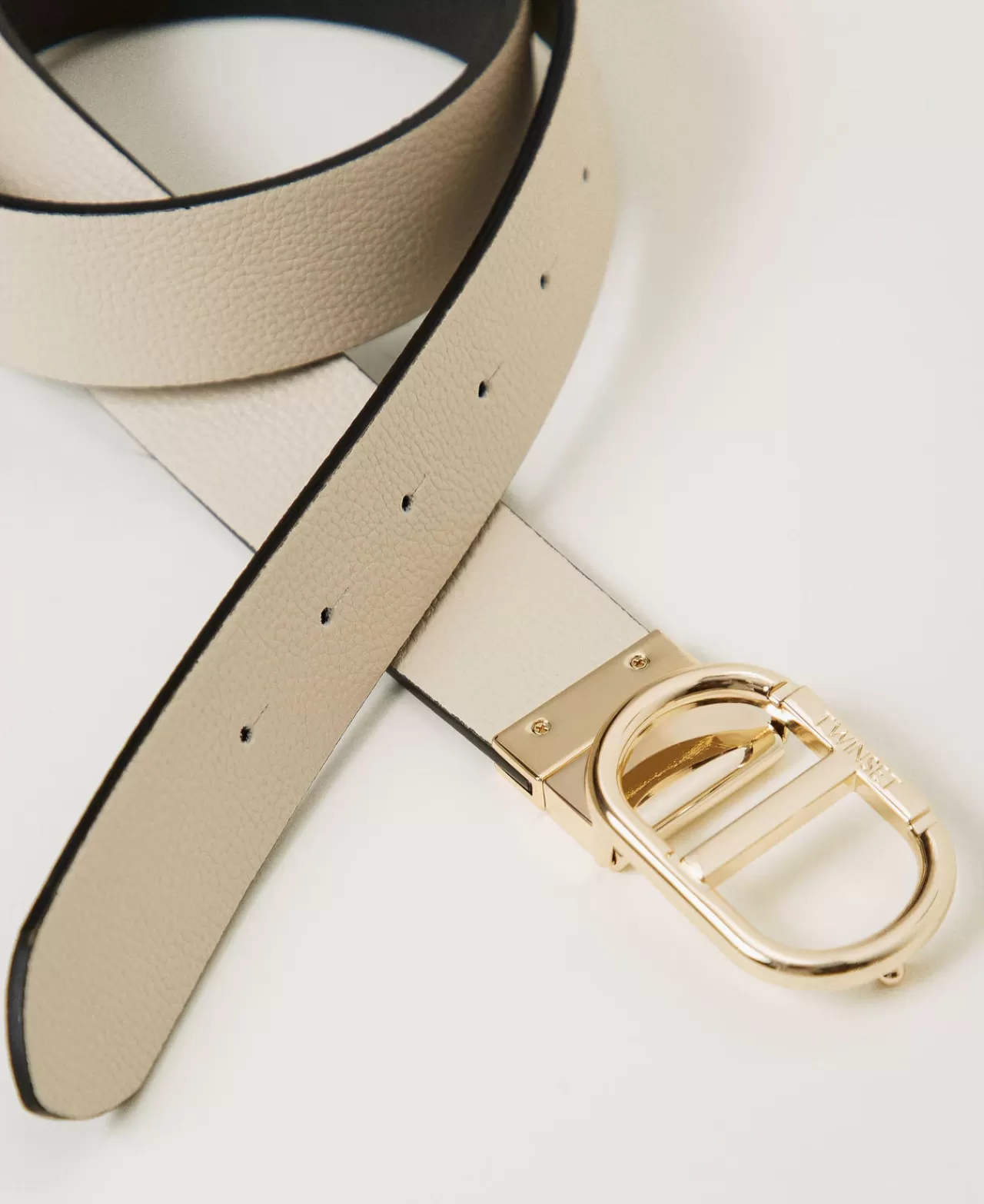 Ceinture Moderne TWINSET Milano avec Boucle « T Ovale » - Design Élégant et Polyvalent