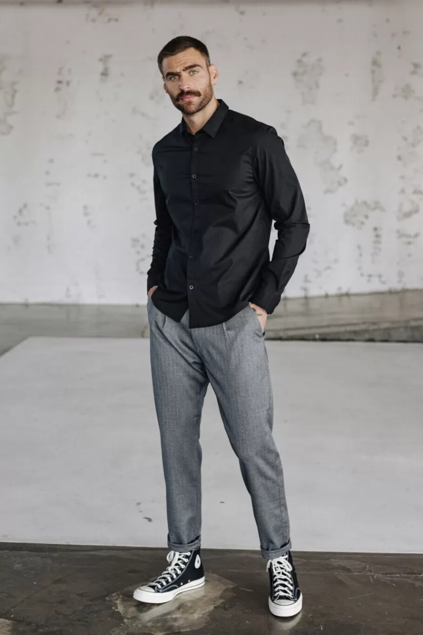 Pantalon Homme Yoris - Tissu Stretch Poplin Léger par Freeman T. Porter - Coupe Moderne & Confort Respirant
