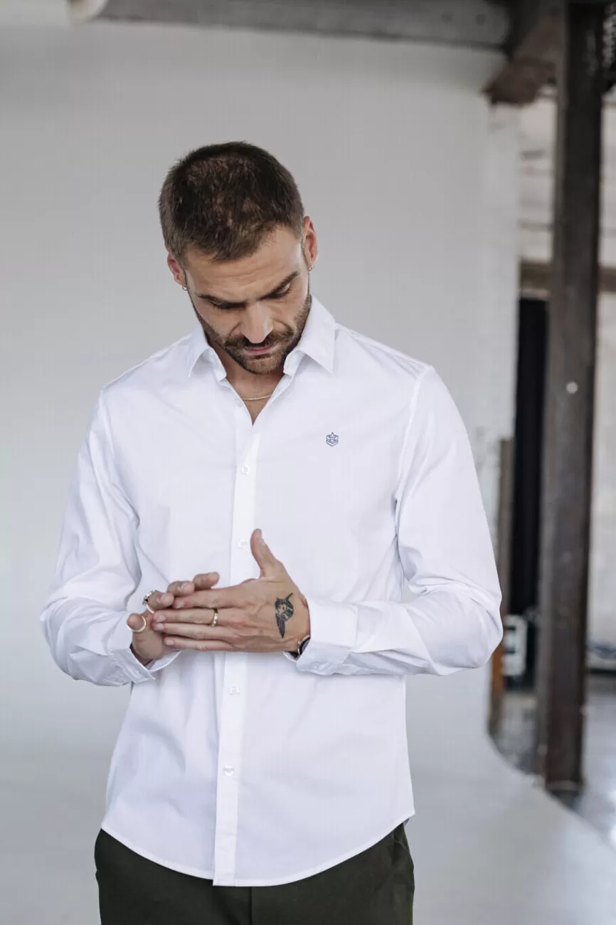 Freeman T. Porter - Pantalon Slim Yoris en Poplin Stretch Pour Homme - Confort Élégant au Quotidien